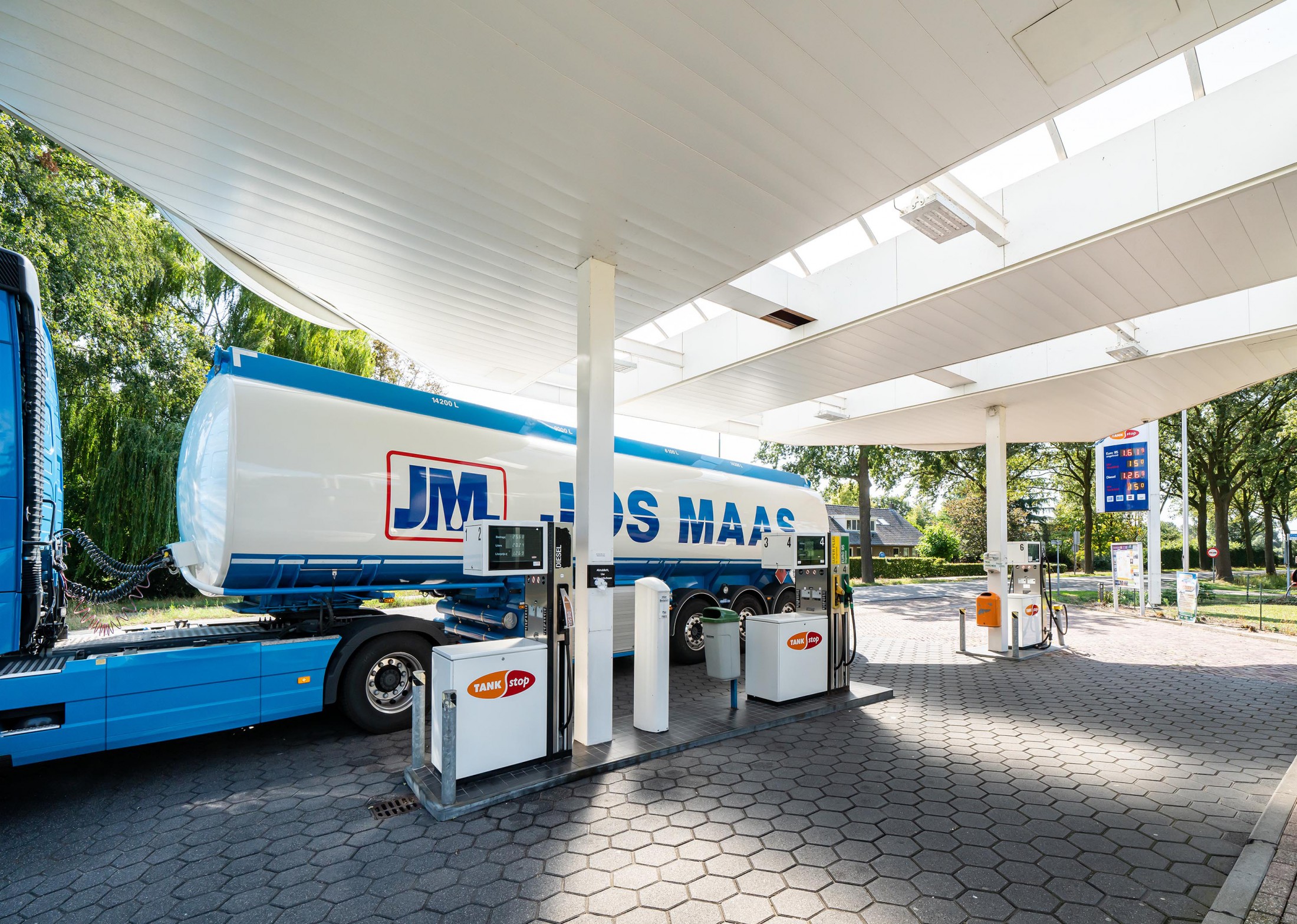 Tankstop Boerdonk met vrachtwagen